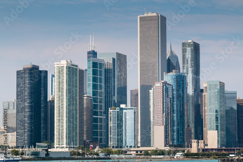 Chicago downtown skyline.  Navy Pier viewpoint. © ChrisWarham