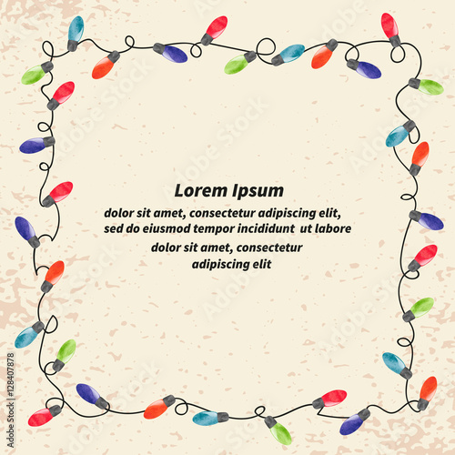 Christmas lights vintage fr...