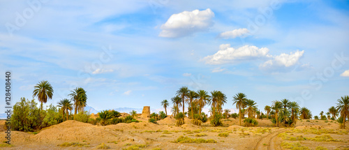 abandoned pise-walled village photo