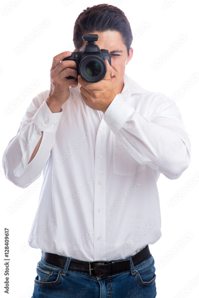 Fotograf Fotografie fotografieren Beruf mit Kamera Freisteller Fotograf Fotografie fotografieren Beruf mit Kamera Freisteller