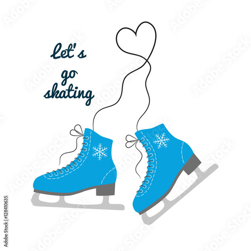 The skates icon with text "Let's go skating".