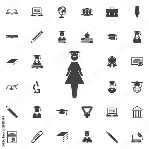 Female Graduate icon