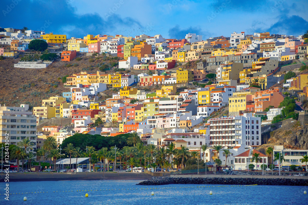 multi-colored city