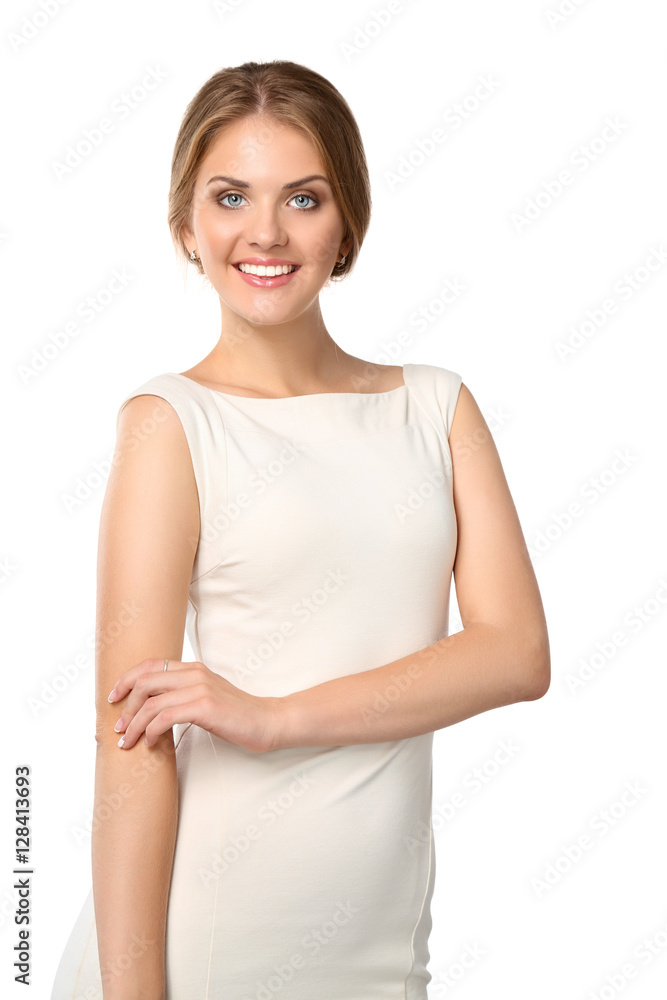 Portrait of an attractive young woman standing