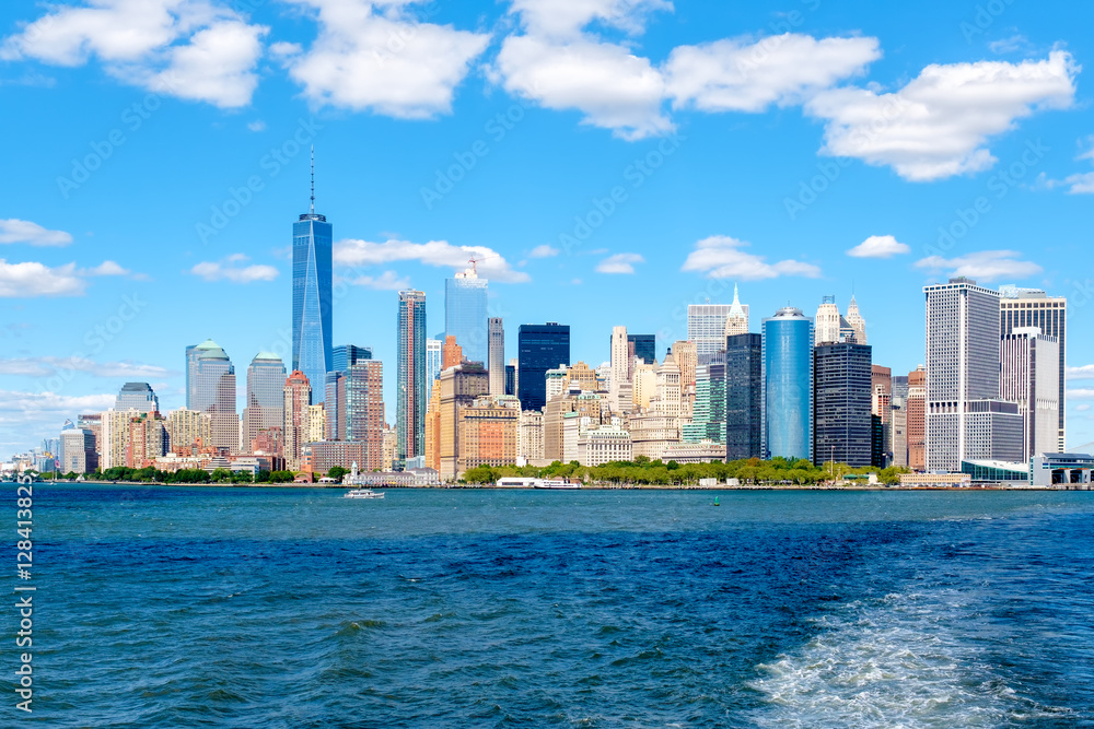 The Lower Manhattan skyline in New York City The Lower Manhattan skyline in New York City