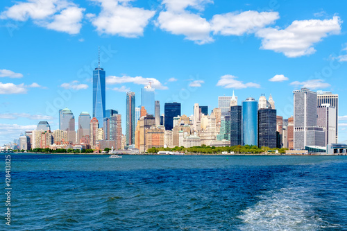 The Lower Manhattan skyline in New York City © kmiragaya