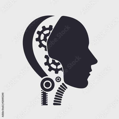 icon robot cybernetic organism
