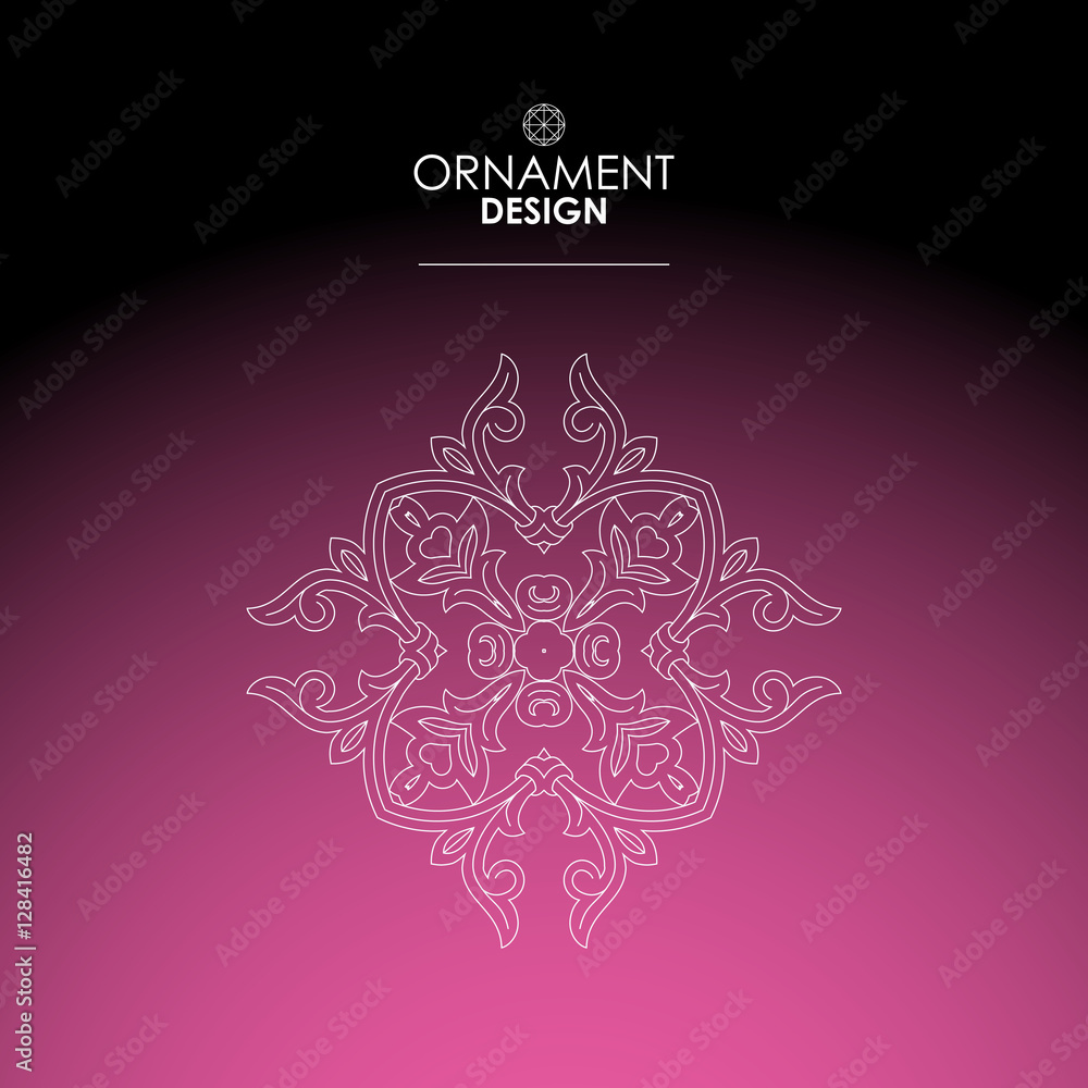 Wallpaper in the oriental style of Baroque. Vector background Wallpaper in the oriental style of Baroque. Vector background