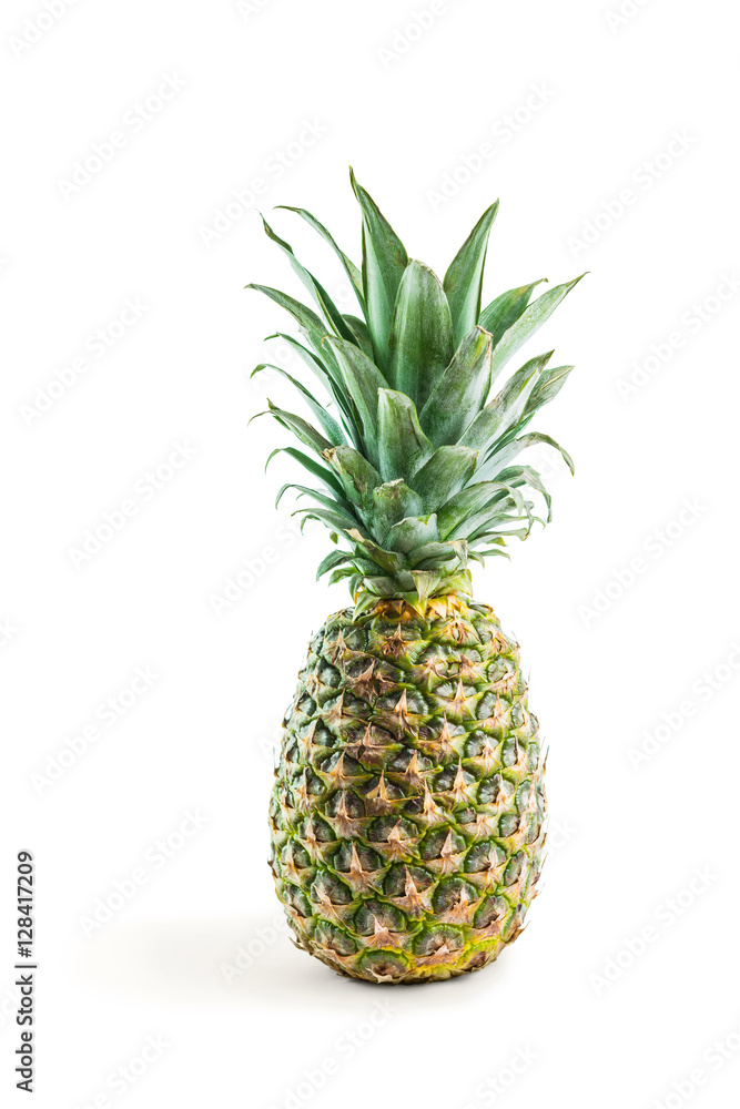 Fototapeta premium Natural Pineapple Isolated on White