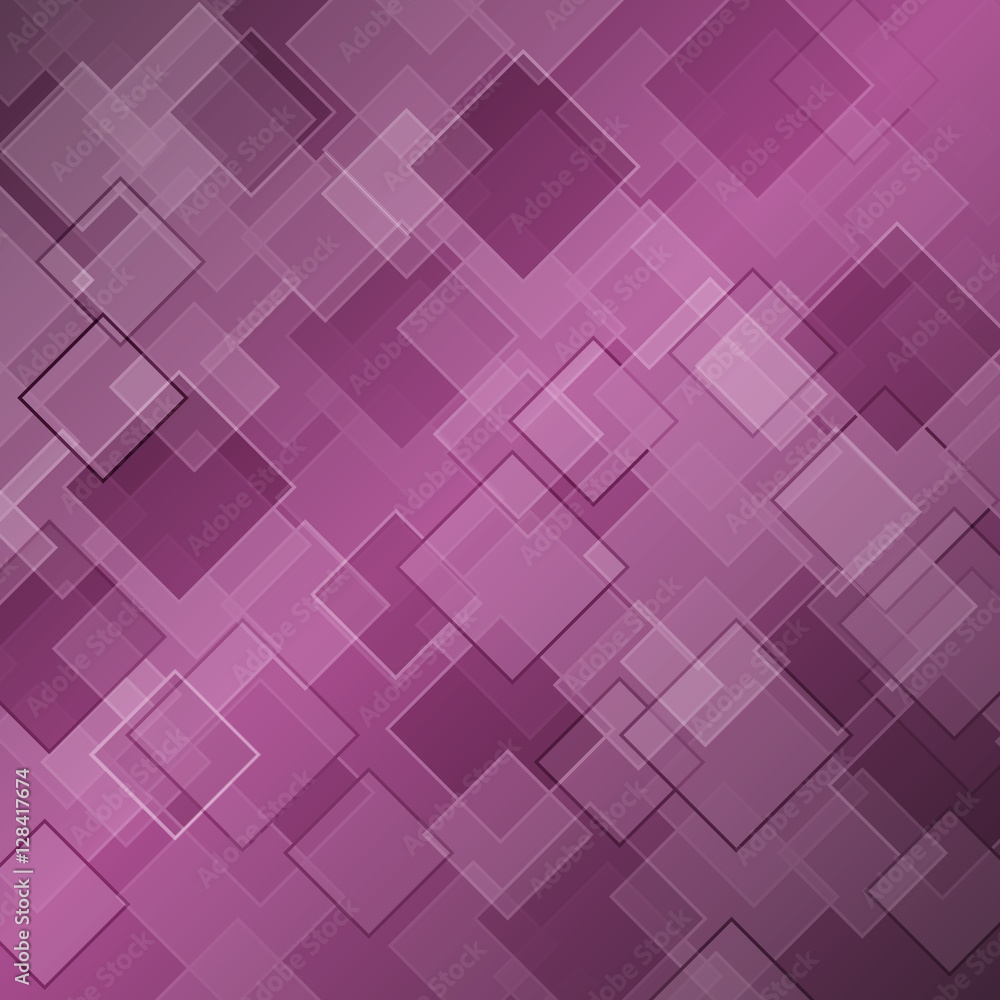 Abstract purple background with rhombus