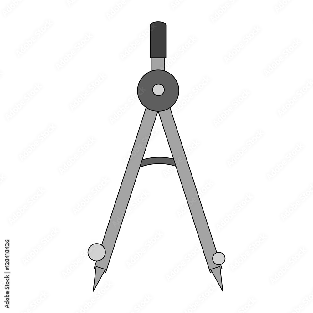 Compass icon. Instrument tool navigation and location theme. Isolated design. Vector illustration Compass icon. Instrument tool navigation and location theme. Isolated design. Vector illustration