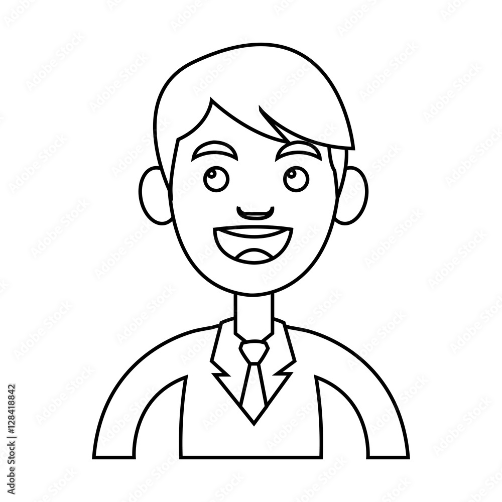 Businessman cartoon icon. Man male business and businesspeople theme. Isolated design. Vector illustration Businessman cartoon icon. Man male business and businesspeople theme. Isolated design. Vector illustration
