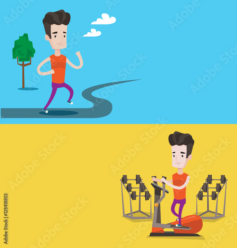 Two lifestyle banners with space for text.
