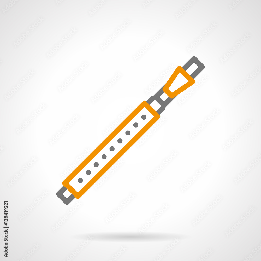 Bassoon simple line vector icon Bassoon simple line vector icon