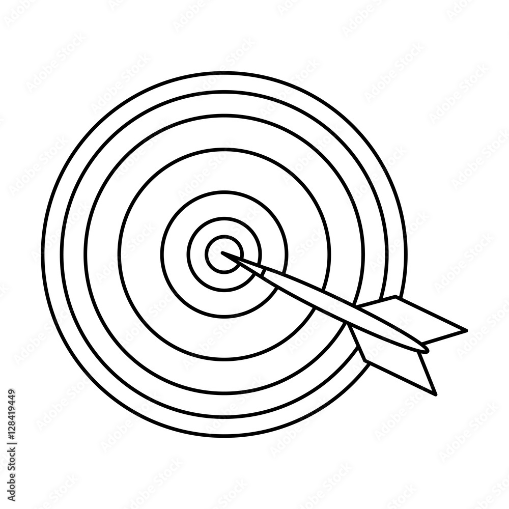 Target toy icon. Childhood play game and object theme. Isolated design. Vector illustration Target toy icon. Childhood play game and object theme. Isolated design. Vector illustration