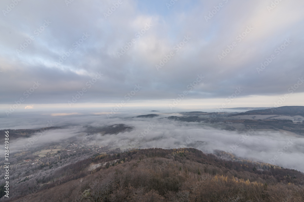 View from Oresnik rock over Hejnice town