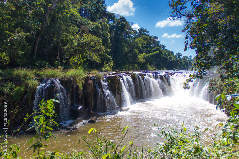Tad Pha Souam waterfall in Pakse, Champasak, Southern Laos