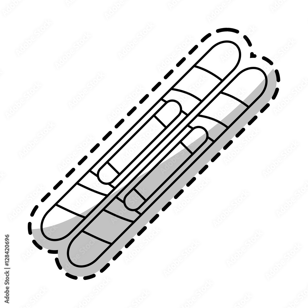 Skiis icon. Winter sport hobby and recreation theme. Isolated design. Vector illustration Skiis icon. Winter sport hobby and recreation theme. Isolated design. Vector illustration