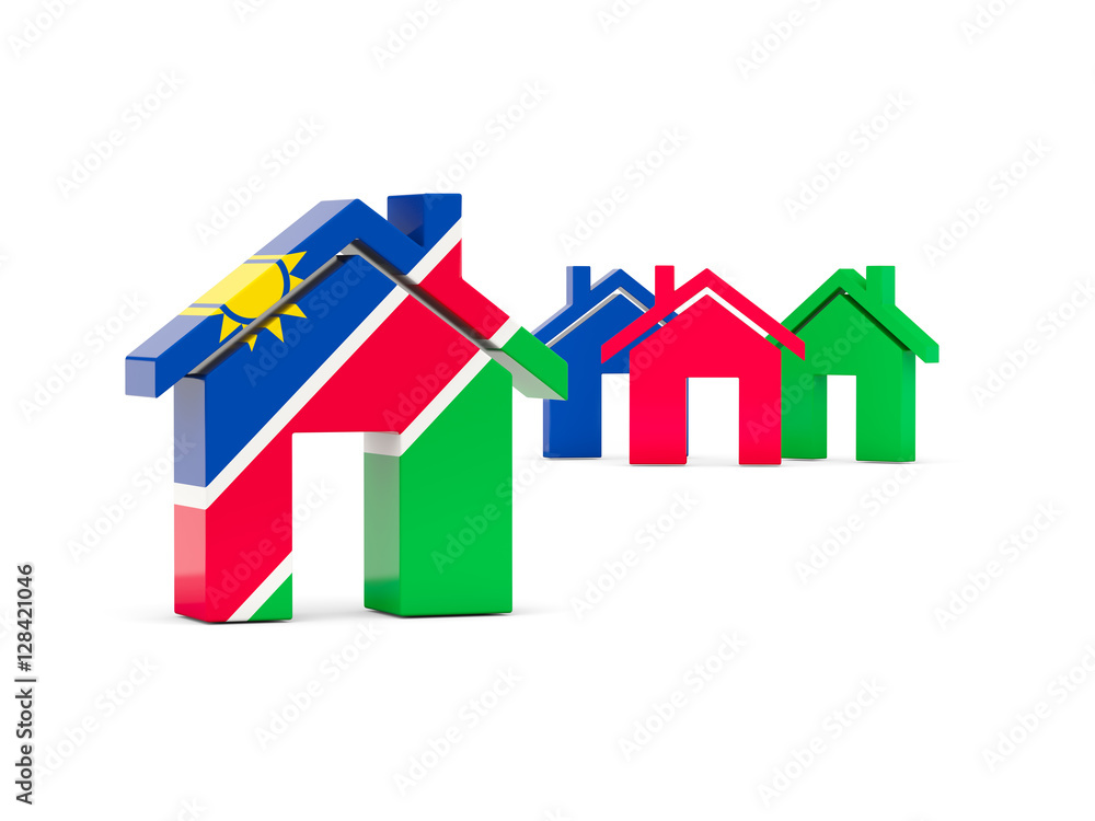 Flag of namibia, home icon Flag of namibia, home icon