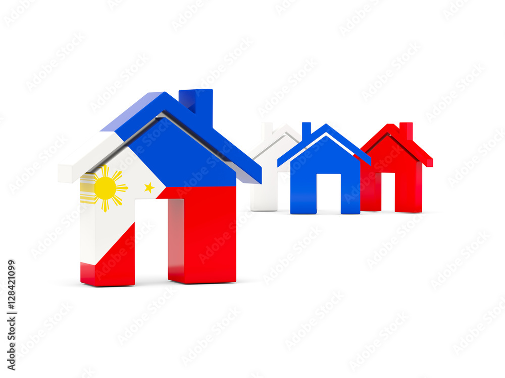 Flag of philippines, home icon Flag of philippines, home icon
