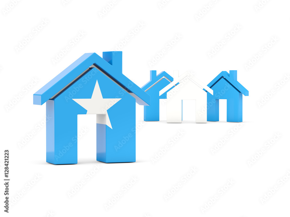 Flag of somalia, home icon Flag of somalia, home icon