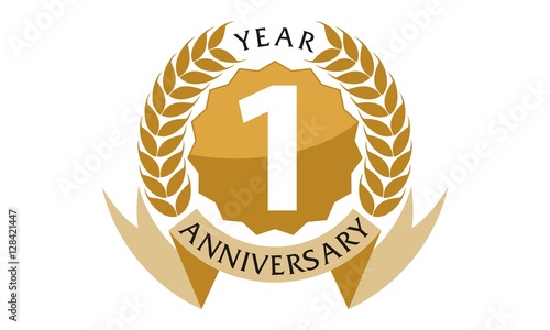 1 Years  Ribbon Anniversary 