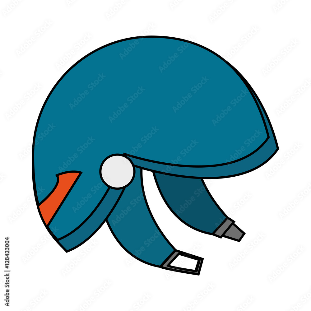 Helmet icon. Winter sport hobby and recreation theme. Isolated design. Vector illustration Helmet icon. Winter sport hobby and recreation theme. Isolated design. Vector illustration