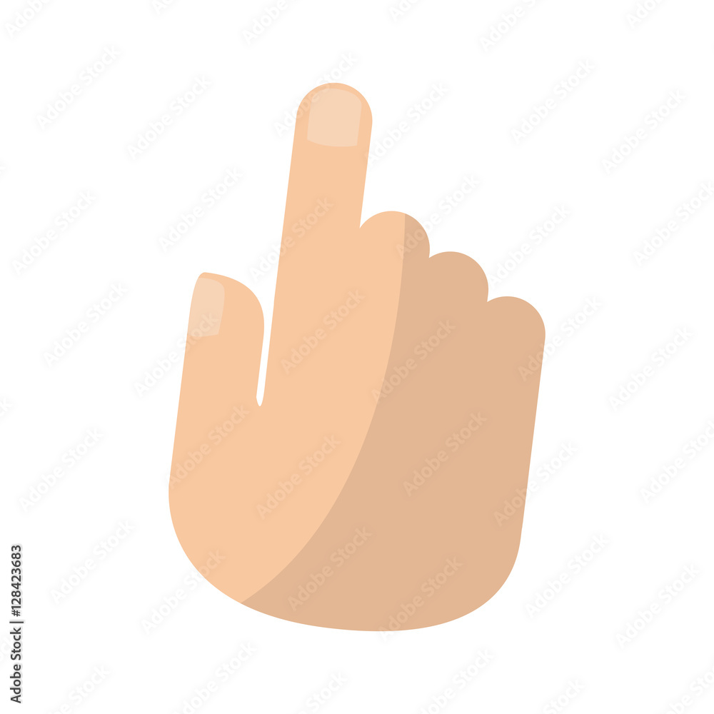 Human hand icon. Finger gesture palm and communication theme. Isolated design. Vector illustration Human hand icon. Finger gesture palm and communication theme. Isolated design. Vector illustration