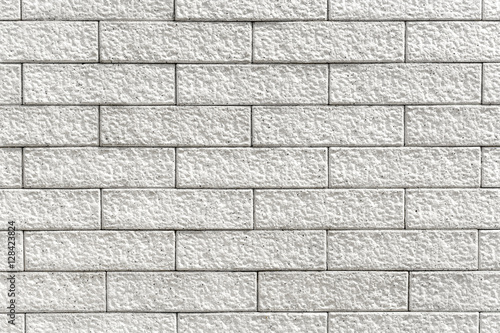 Close up white misty brick wall for background or texture