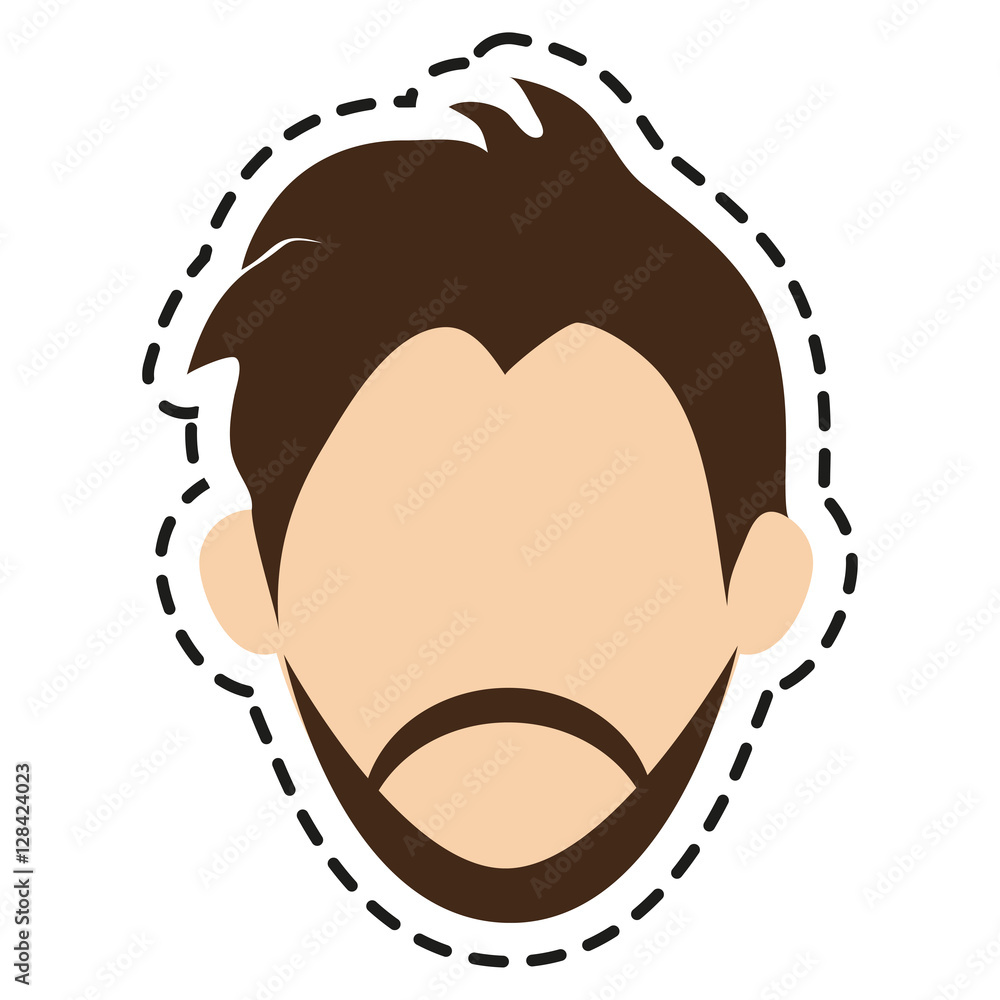Man icon. Male avatar person people and human theme. Isolated design. Vector illustration Man icon. Male avatar person people and human theme. Isolated design. Vector illustration