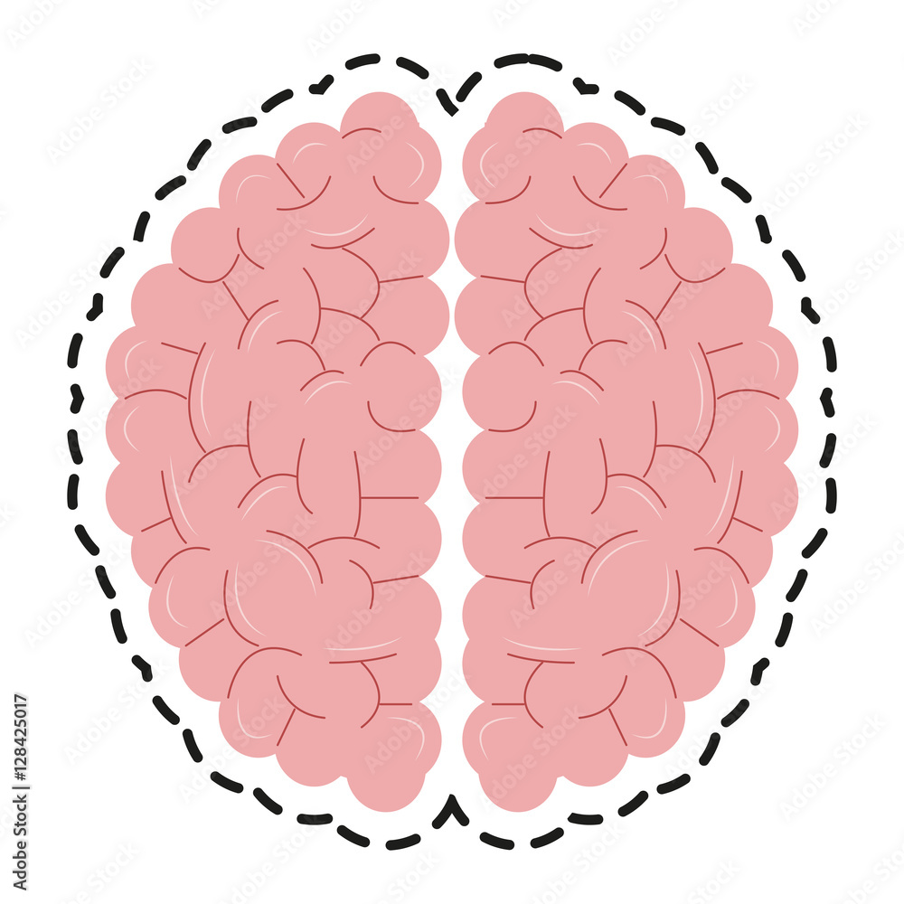 Brain icon. Human organ mind and science theme. Isolated design. Vector illustration Brain icon. Human organ mind and science theme. Isolated design. Vector illustration
