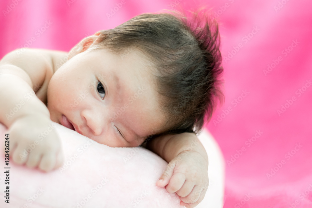 Portrait of adorable baby girl with copy space Portrait of adorable baby girl with copy space