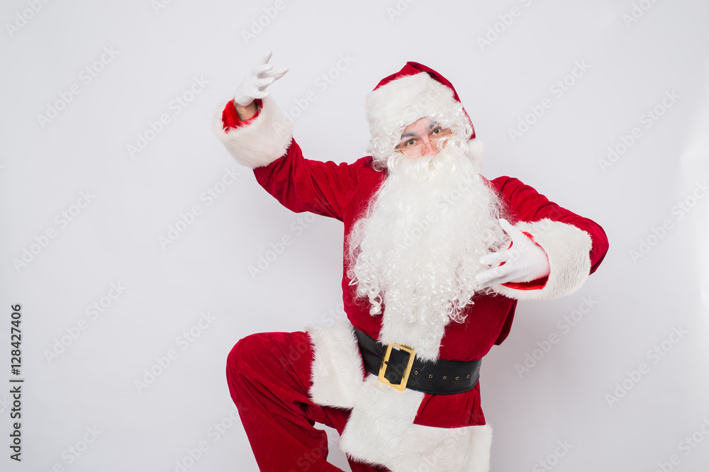 Santa Claus - superhero. Isolated on white. Santa Claus - superhero. Isolated on white.