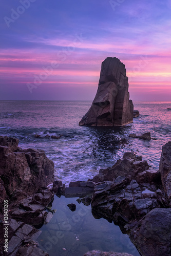 Magnificent  sunrise at Palikari, Sozopol town, Bulgaria photo