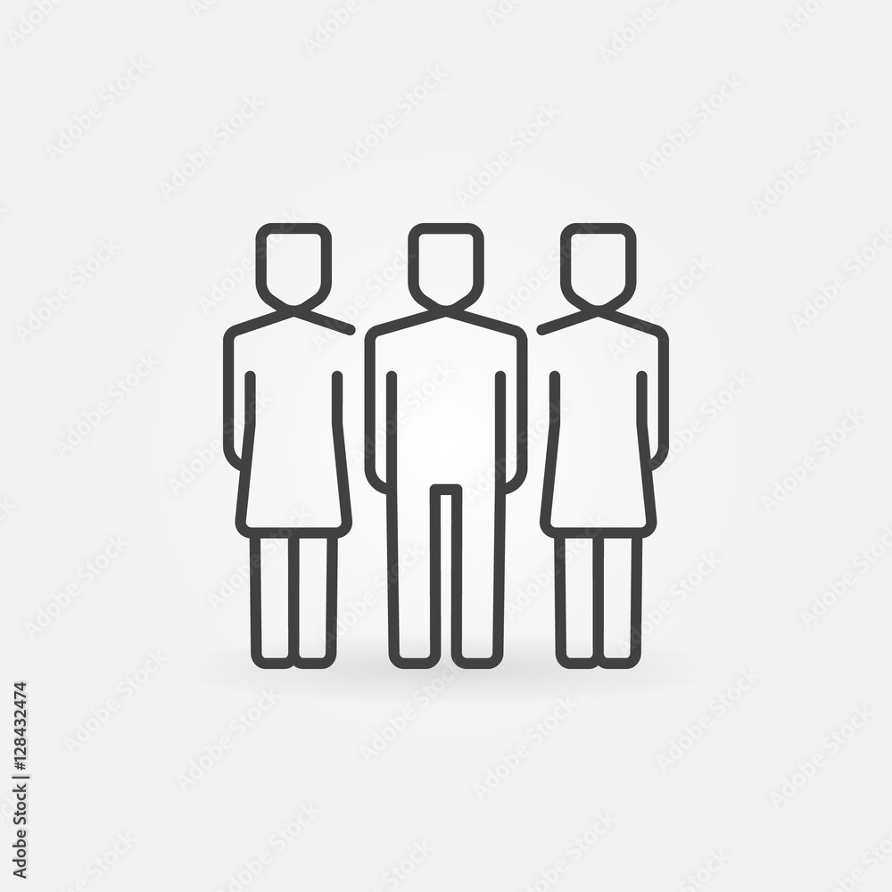 Team outline icon Team outline icon