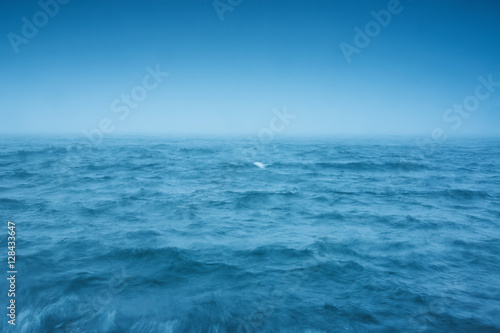 Fototapeta Naklejka Na Ścianę i Meble -  Fog over the sea waves, natural background