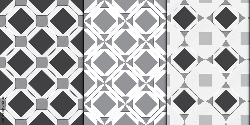 Modern geometric seamless patterns abstract background Modern geometric seamless patterns abstract background
