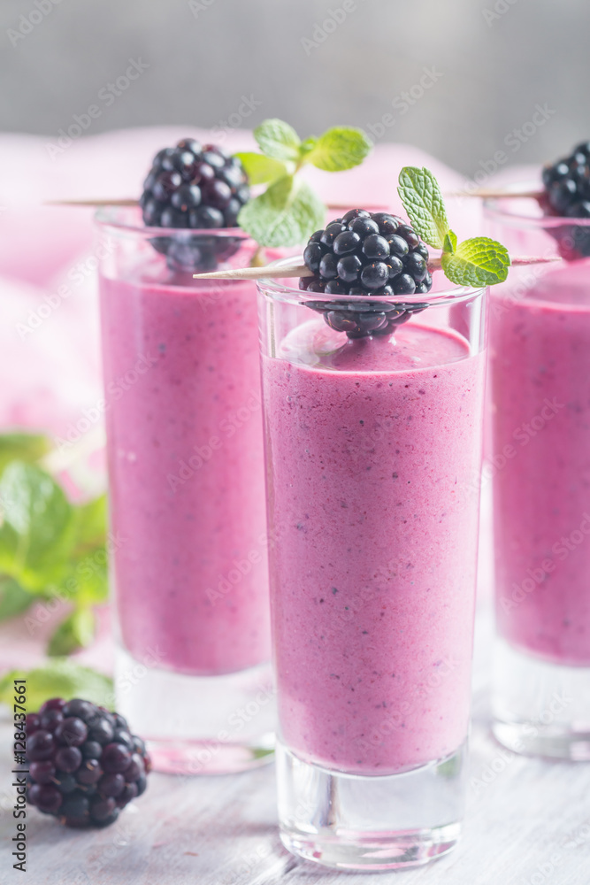 Delicious blackberry smoothie Delicious blackberry smoothie