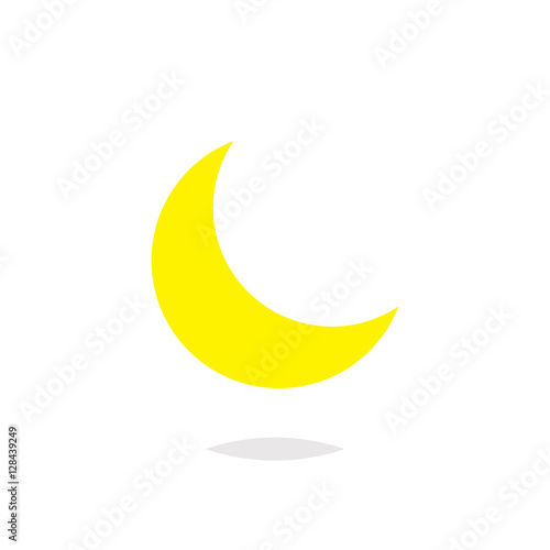 Moon icon vector