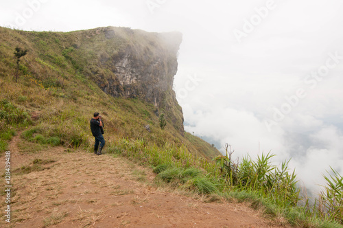 landmark. Phu chi farh  name  is a natural landmark of Chiang Rai  Province name of North in Thailand . Travel landmark.