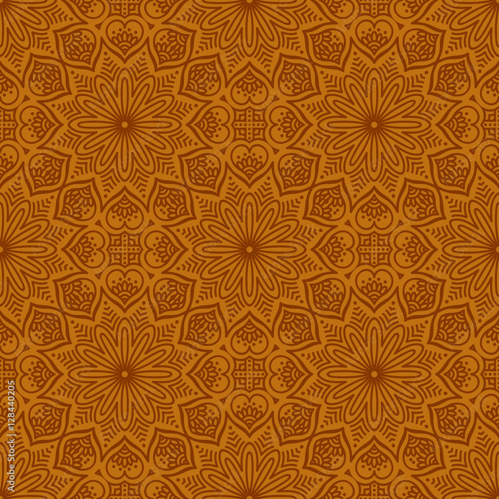 Ethnic floral seamless pattern Ethnic floral seamless pattern