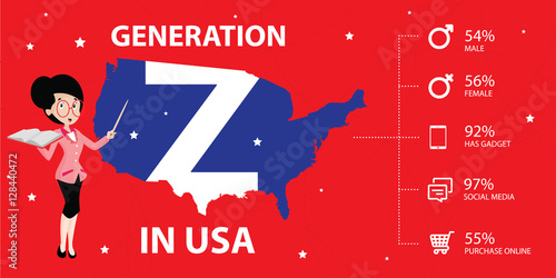 Generation Z Vector Illustration