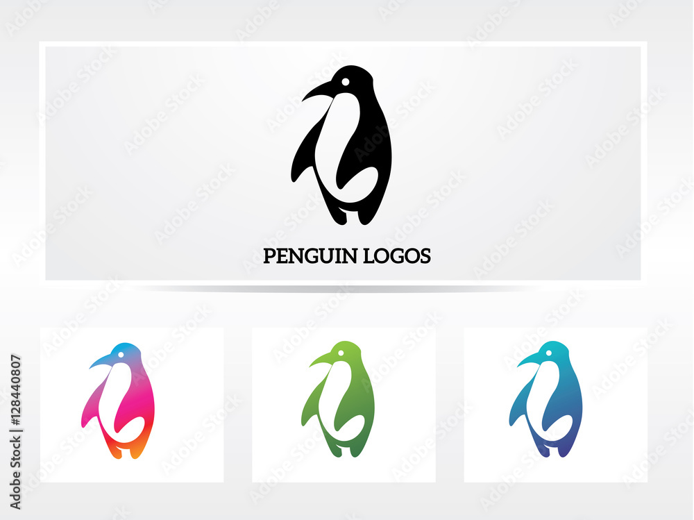Obraz premium penguin logo