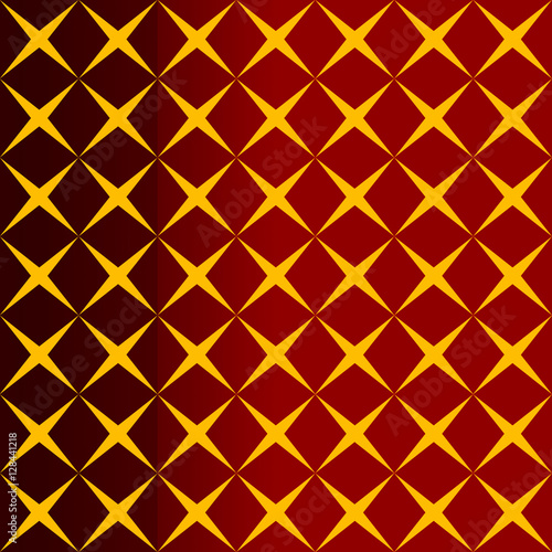 Seamless Geometric Pattern in red and yellow colors