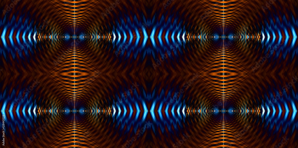 Abstract fractal high resolution seamless pattern background ideal for carpets, tapestries, fabric and wallpapers with a detailed abstract ornamental star like crystal pattern in vibrant colors Abstract fractal high resolution seamless pattern background ideal for carpets, tapestries, fabric and wallpapers with a detailed abstract ornamental star like crystal pattern in vibrant colors