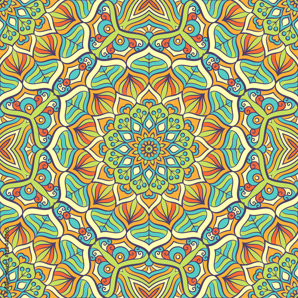 Ethnic floral seamless pattern Ethnic floral seamless pattern