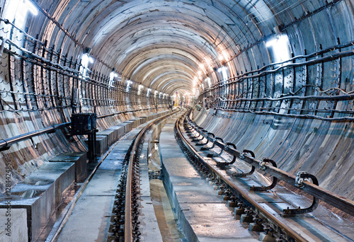 Subway tunnel. Kiev, Ukraine. Kyiv, Ukraine