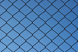 wire mesh steel with sky background