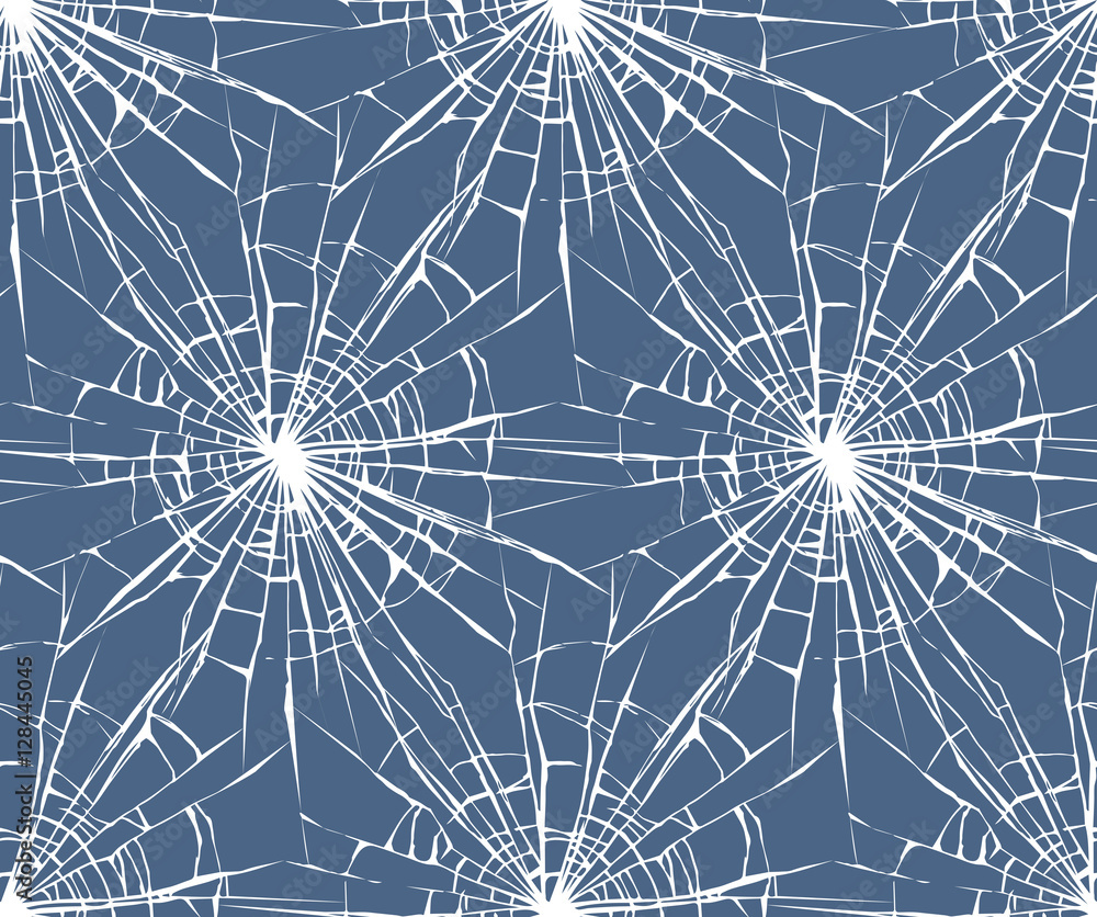 Fototapeta premium Broken glass. Vector drawing