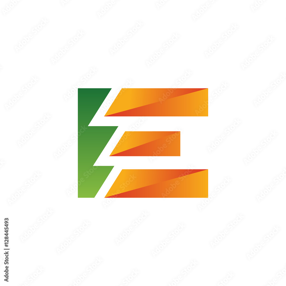 E Letter Multiply Shadow Colorful Logo E Letter Multiply Shadow Colorful Logo